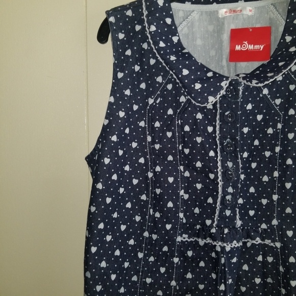 Mommy Maternity Above the Knee Denim Fabric Sz M - Picture 3 of 7